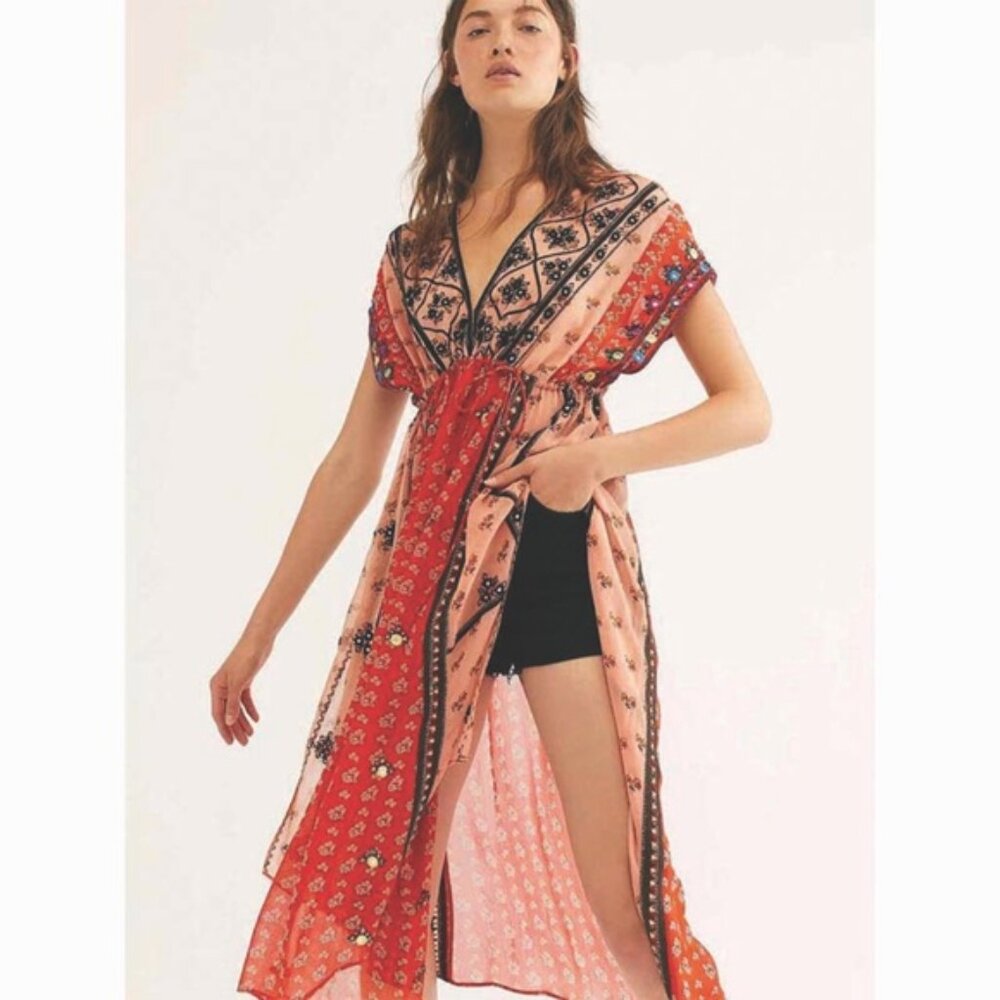 Free People Smiling Sun Maxi Dress Size Medium - Picture 12 of 12